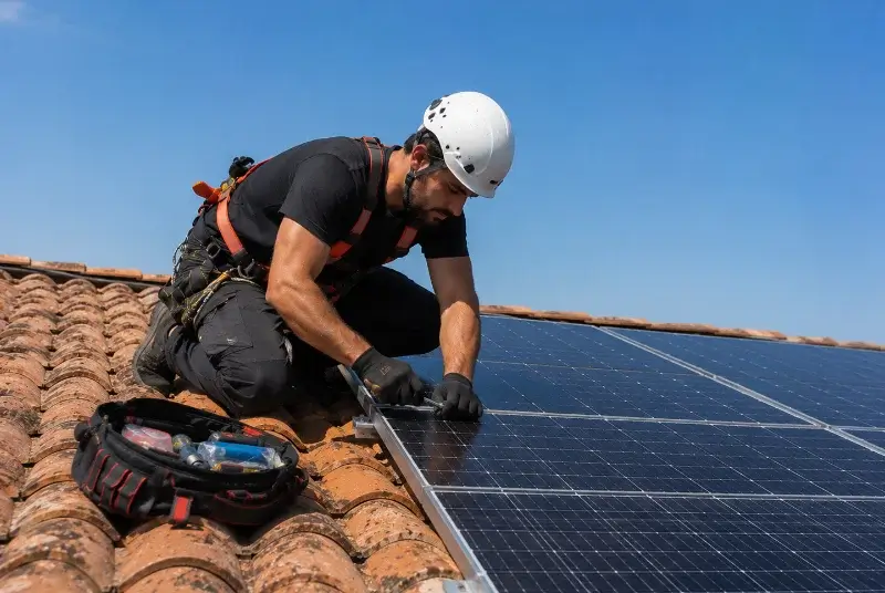 Maintenance et monitoring de panneaux solaires à Eschau